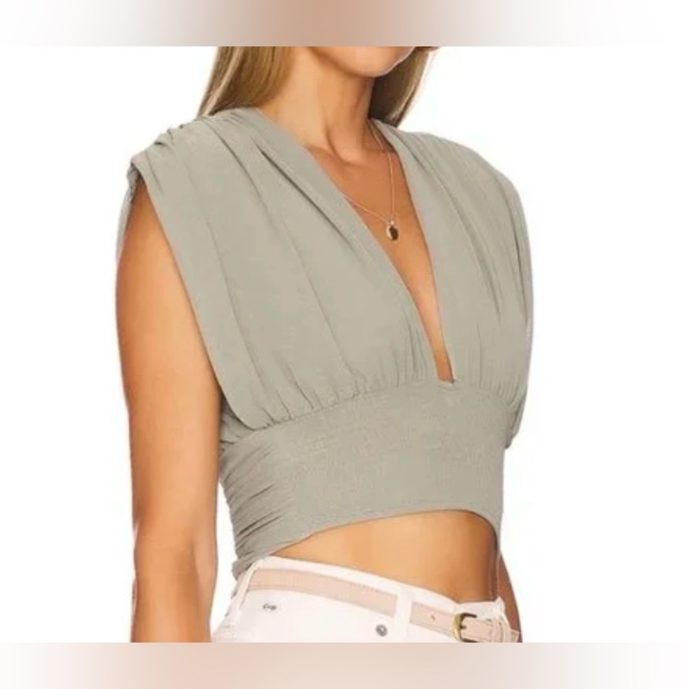 Free People Aria Ruched Top | Size Medium